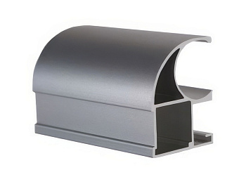 Профиль вертикальный открытый Tandem Standart Серебро матовый