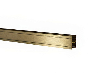Профиль горизонтальный средний (без винта) Tandem Standart Золото браш