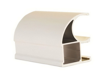 Профиль вертикальный открытый Tandem Standart Латтерия тач / Слоновая кость