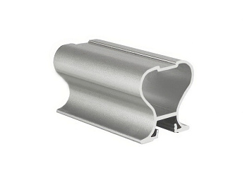 Профиль вертикальный закрытый Tandem Standart Серебро глянцевый