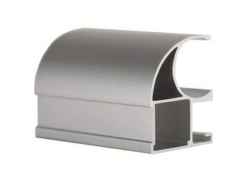 Профиль вертикальный открытый Tandem Standart Серебро глянцевый