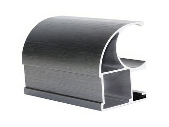 Профиль вертикальный открытый Tandem Standart Графит браш
