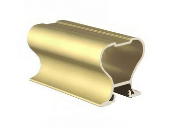 Профиль вертикальный закрытый Tandem Standart Золото матовый
