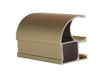 Профиль вертикальный открытый Tandem Standart Золото глянцевый