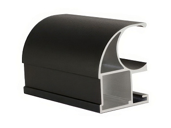 Профиль вертикальный открытый Tandem Standart Черный муар