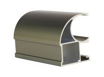 Профиль вертикальный открытый Tandem Standart Шампань глянцевый