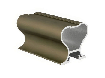 Профиль вертикальный закрытый Tandem Standart Шампань матовый