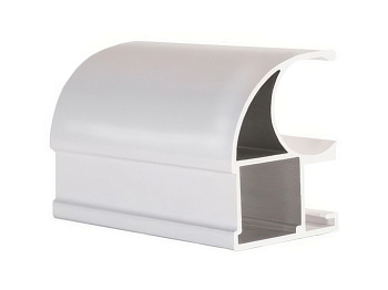 Профиль вертикальный открытый Tandem Standart Белый глянец