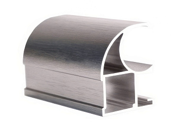 Профиль вертикальный открытый Tandem Standart Серебро браш